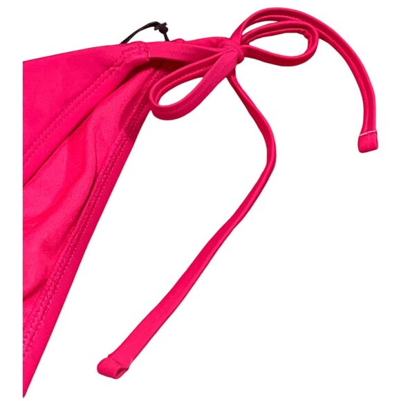 Shade & Shore - Women's High Waisted Tie Side Bikini Bottom - Pink - Large(12-14 - Picture 6 of 8